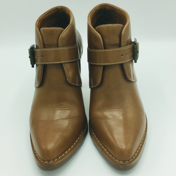 Cole Haan & Nike Air Cognac Heel Ankle Booties 8B - Picture 2 of 8